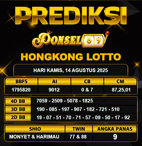 PREDIKSI TOGEL PONSEL69