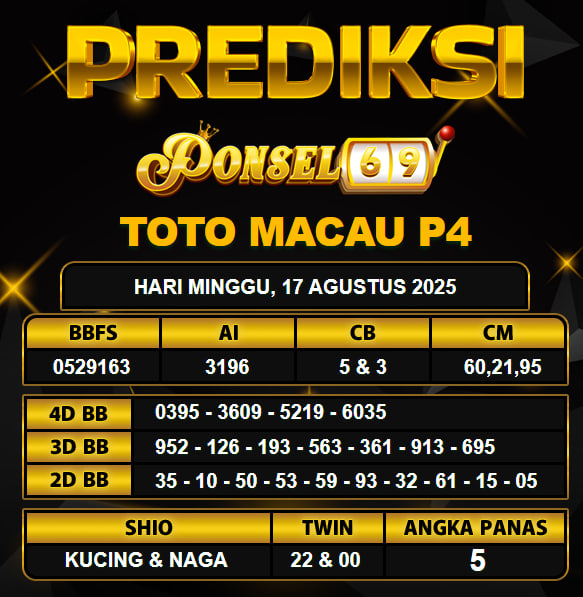 PREDIKSI TOGEL PONSEL69