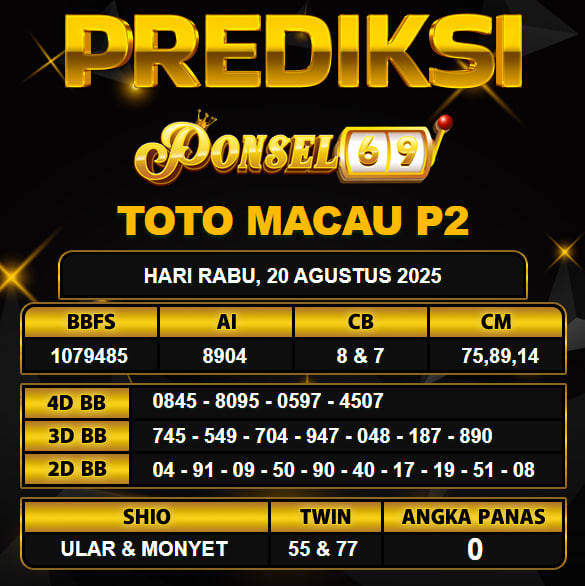 PREDIKSI TOGEL PONSEL69