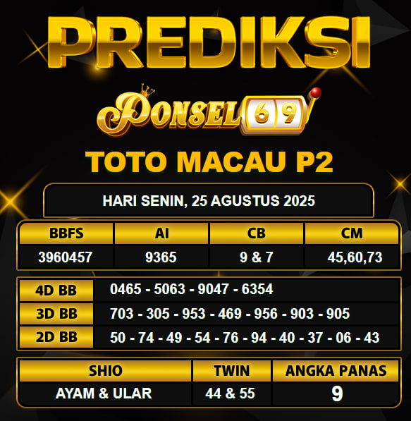 PREDIKSI TOGEL PONSEL69