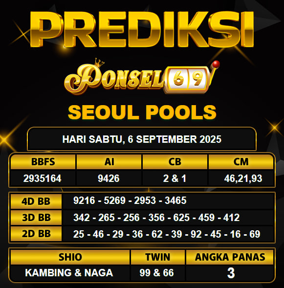 PREDIKSI TOGEL PONSEL69