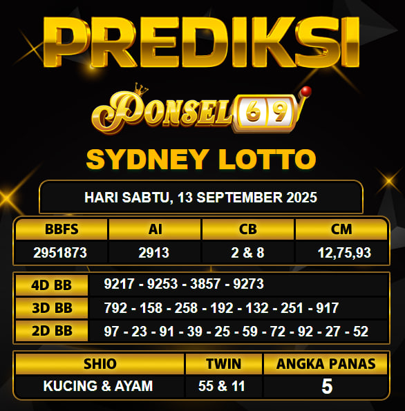 PREDIKSI TOGEL PONSEL69