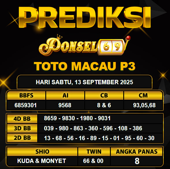 PREDIKSI TOGEL PONSEL69