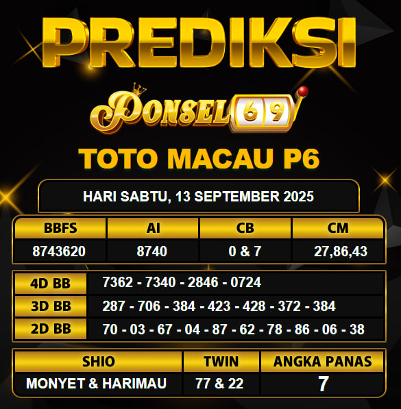 PREDIKSI TOGEL PONSEL69