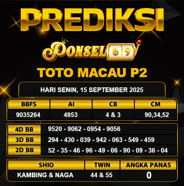 PREDIKSI TOGEL PONSEL69