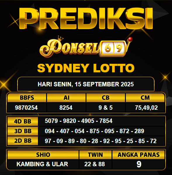 PREDIKSI TOGEL PONSEL69