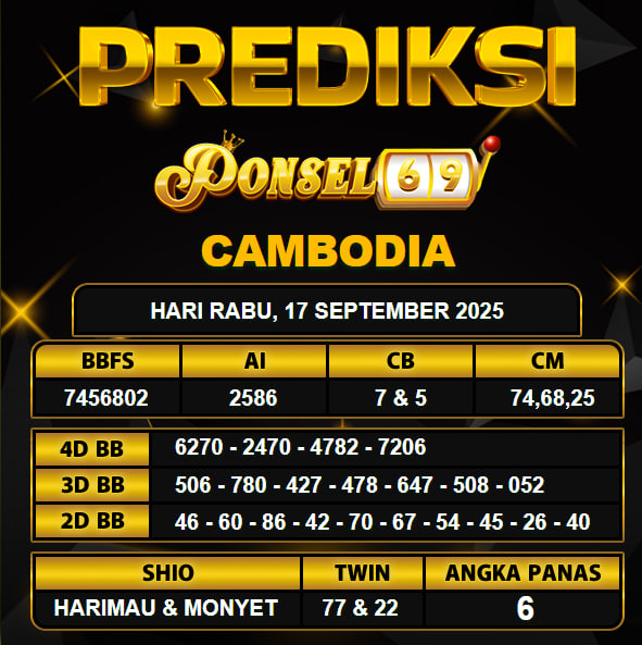 PREDIKSI TOGEL PONSEL69