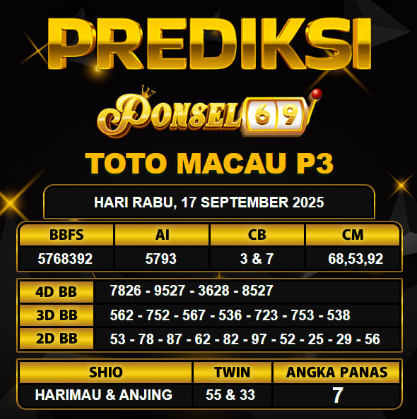 PREDIKSI TOGEL PONSEL69