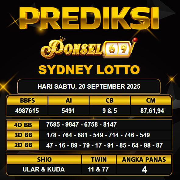 PREDIKSI TOGEL PONSEL69