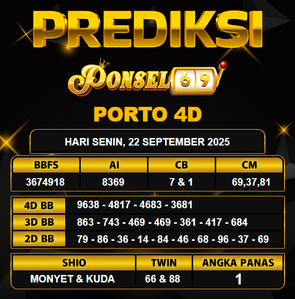 PREDIKSI TOGEL PONSEL69