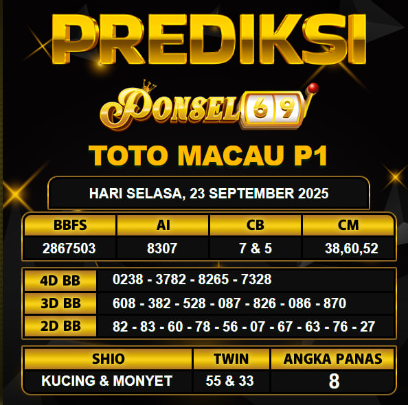 PREDIKSI TOGEL PONSEL69