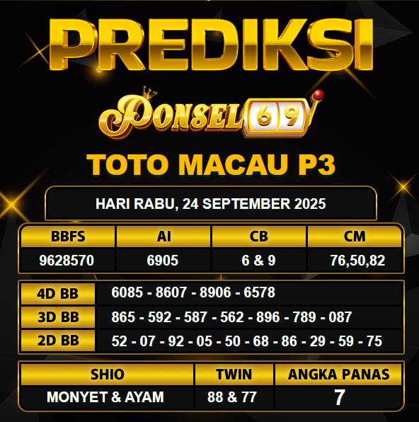 PREDIKSI TOGEL PONSEL69