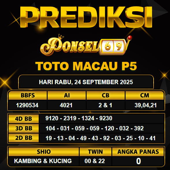 PREDIKSI TOGEL PONSEL69