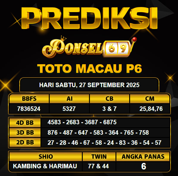 PREDIKSI TOGEL PONSEL69