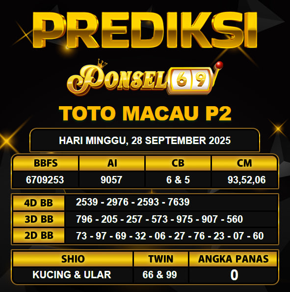 PREDIKSI TOGEL PONSEL69