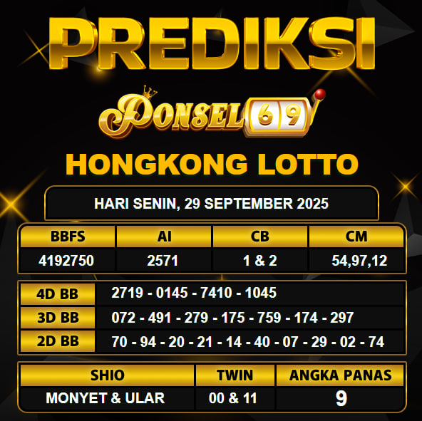 PREDIKSI TOGEL PONSEL69