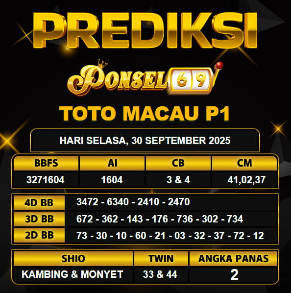 PREDIKSI TOGEL PONSEL69