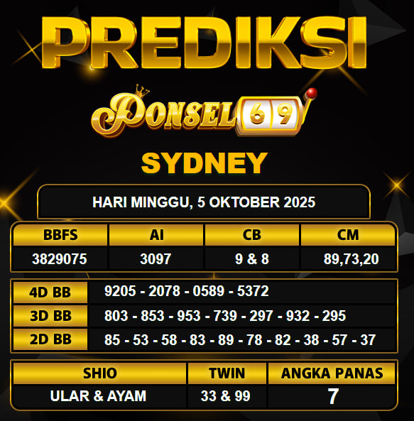 PREDIKSI TOGEL PONSEL69
