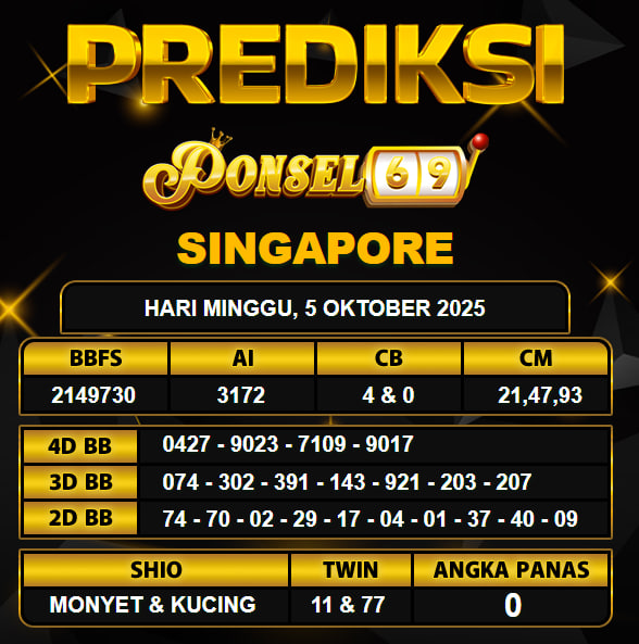 PREDIKSI TOGEL PONSEL69