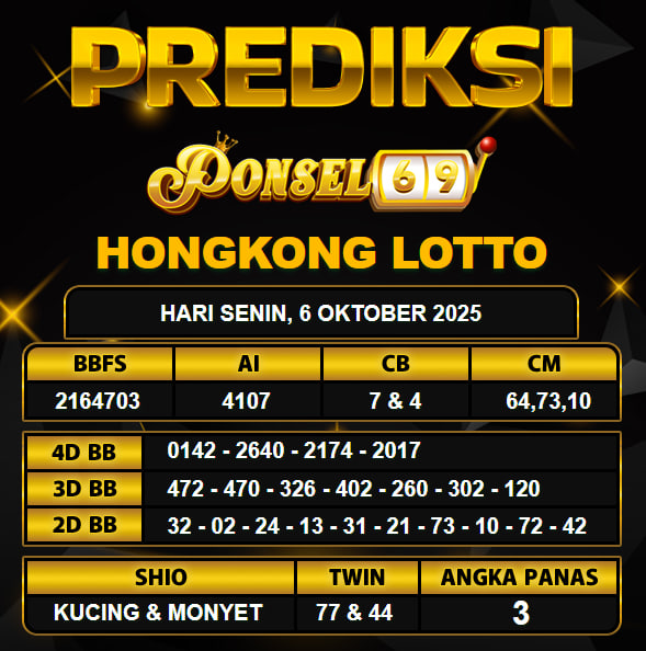 PREDIKSI TOGEL PONSEL69