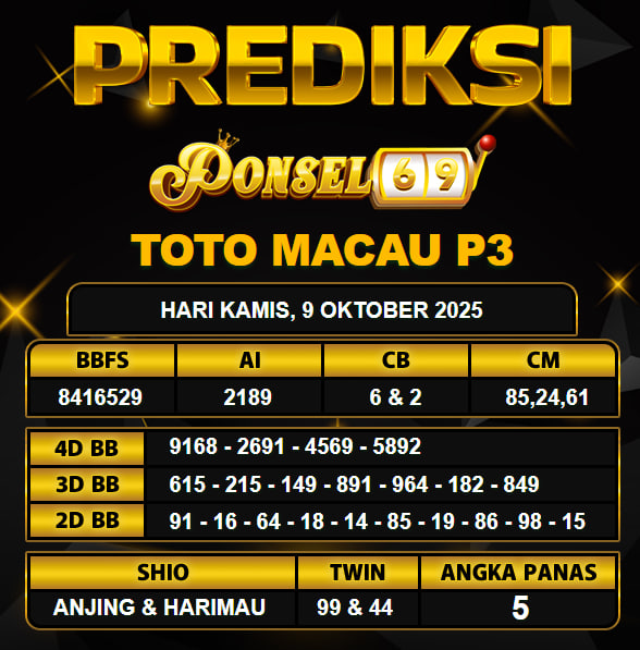 PREDIKSI TOGEL PONSEL69