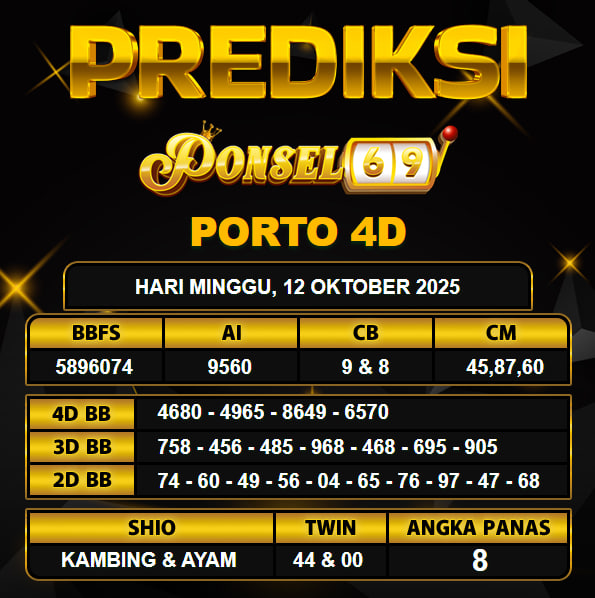 PREDIKSI TOGEL PONSEL69