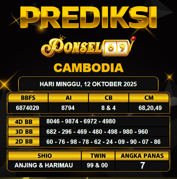 PREDIKSI TOGEL PONSEL69