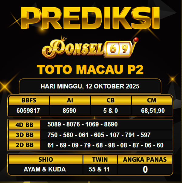 PREDIKSI TOGEL PONSEL69