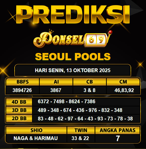 PREDIKSI TOGEL PONSEL69
