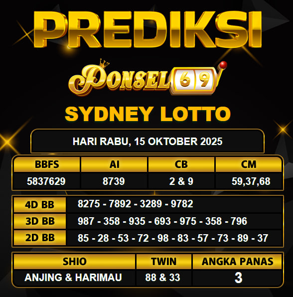 PREDIKSI TOGEL PONSEL69