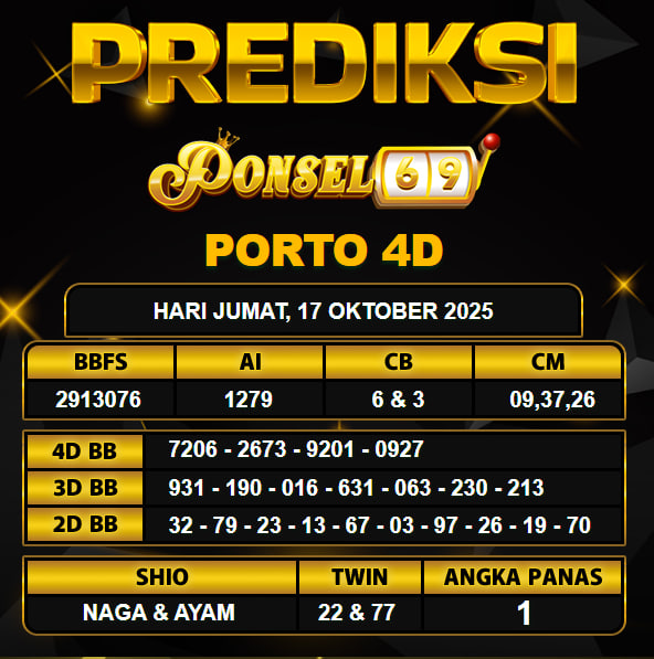 PREDIKSI TOGEL PONSEL69