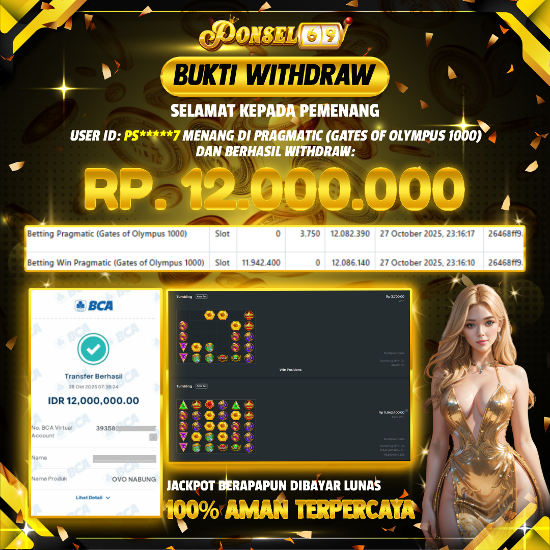 BUKTI WITHDRAW Sugar Rush 1000 - PONSEL69