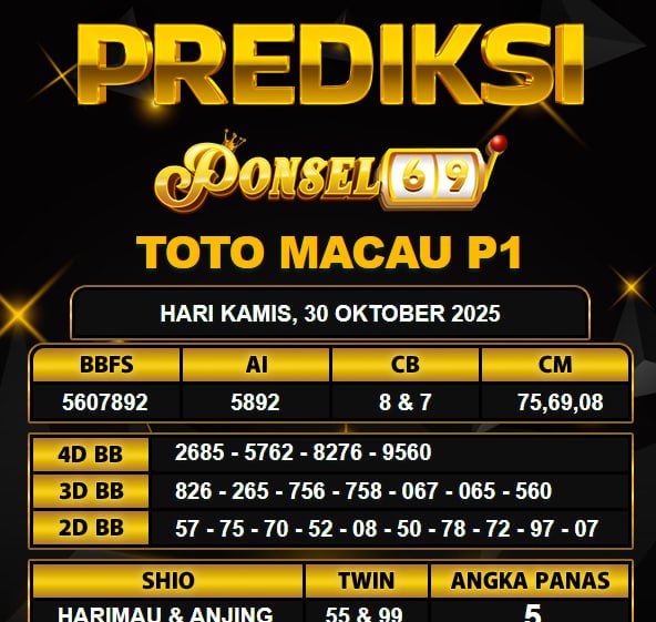 PREDIKSI TOGEL PONSEL69