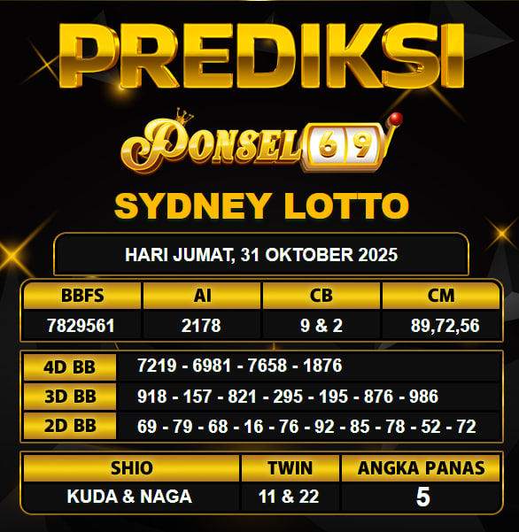 PREDIKSI TOGEL PONSEL69