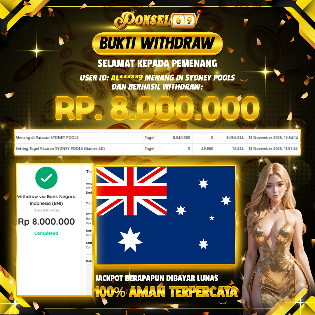 BUKTI WITHDRAW Sydney Pools - PONSEL69