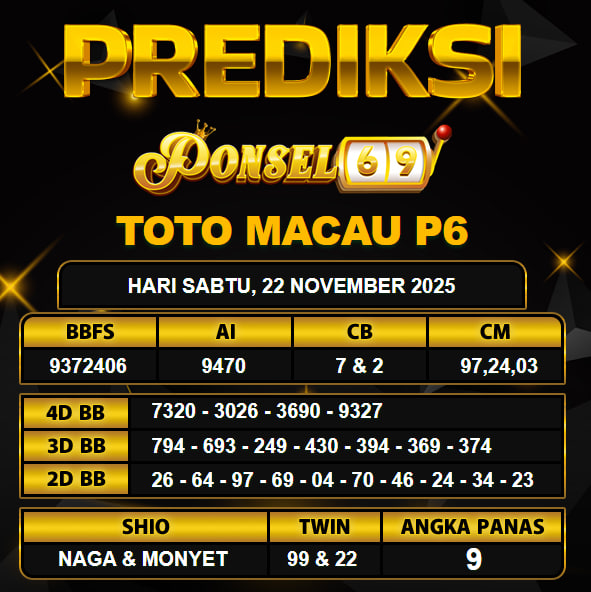 PREDIKSI TOGEL PONSEL69