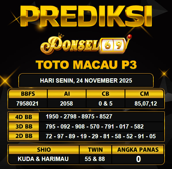 PREDIKSI TOGEL PONSEL69