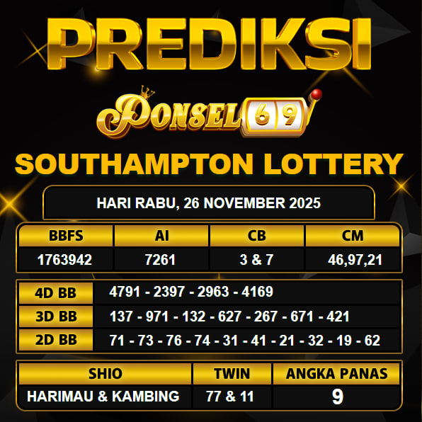 PREDIKSI TOGEL PONSEL69