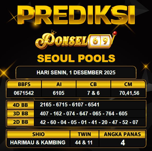 PREDIKSI TOGEL PONSEL69