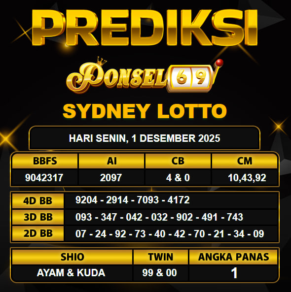 PREDIKSI TOGEL PONSEL69