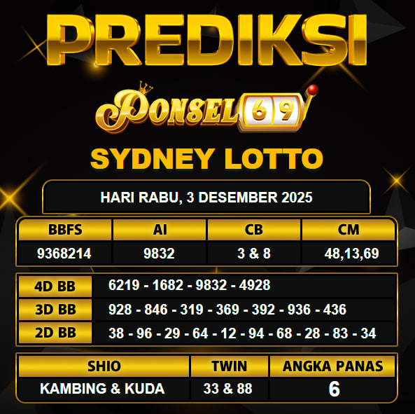 PREDIKSI TOGEL PONSEL69