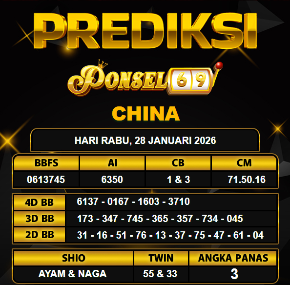 PREDIKSI TOGEL PONSEL69
