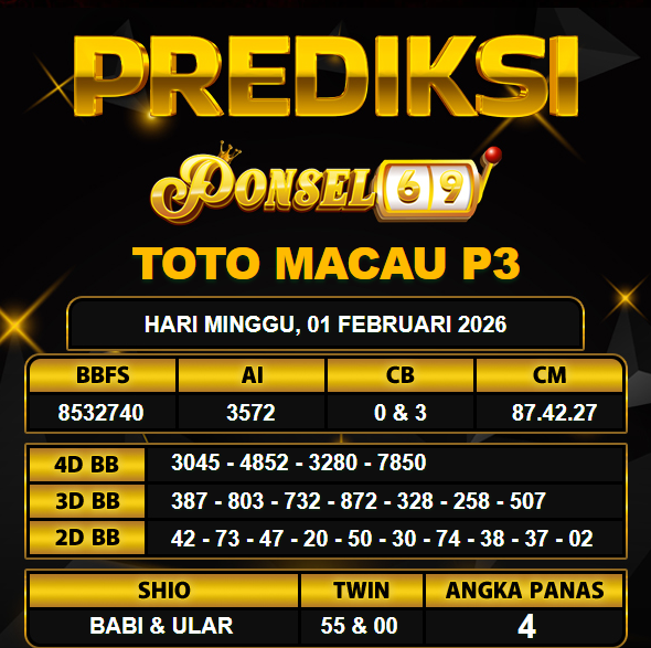 PREDIKSI TOGEL PONSEL69
