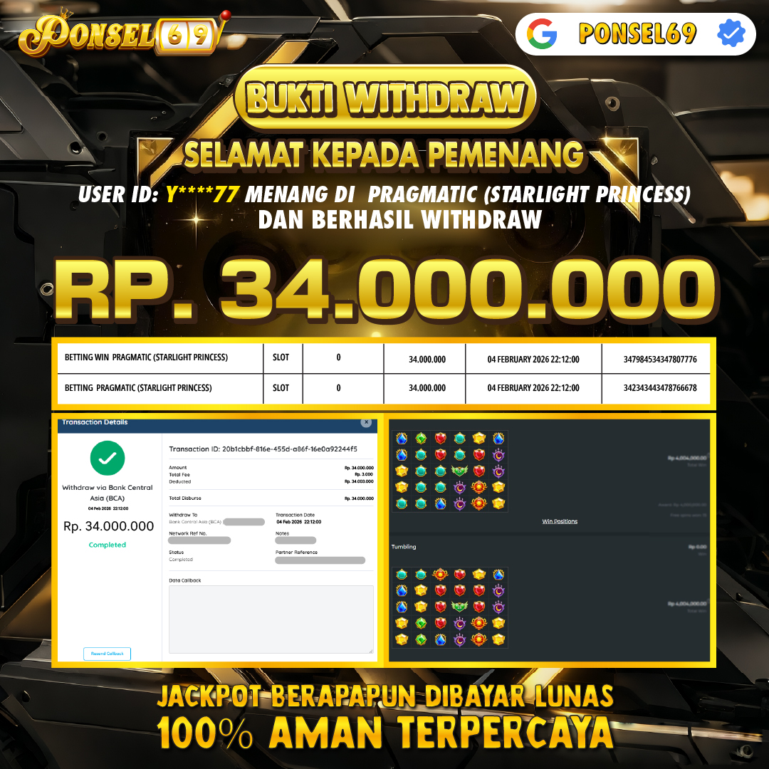 BUKTI WITHDRAW Pragmatic (Starlight Princess) - PONSEL69