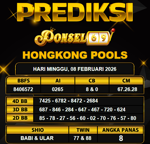 PREDIKSI TOGEL PONSEL69