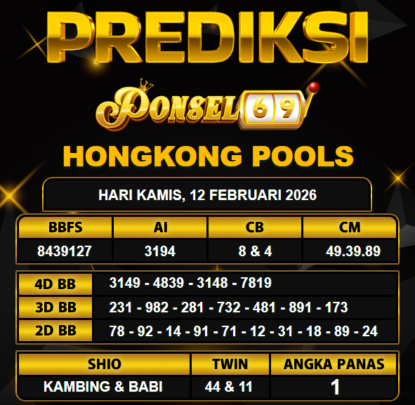 PREDIKSI TOGEL PONSEL69