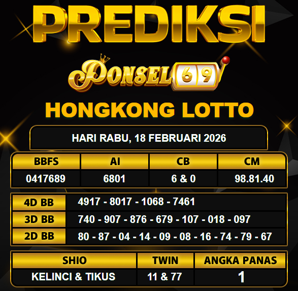 PREDIKSI TOGEL PONSEL69