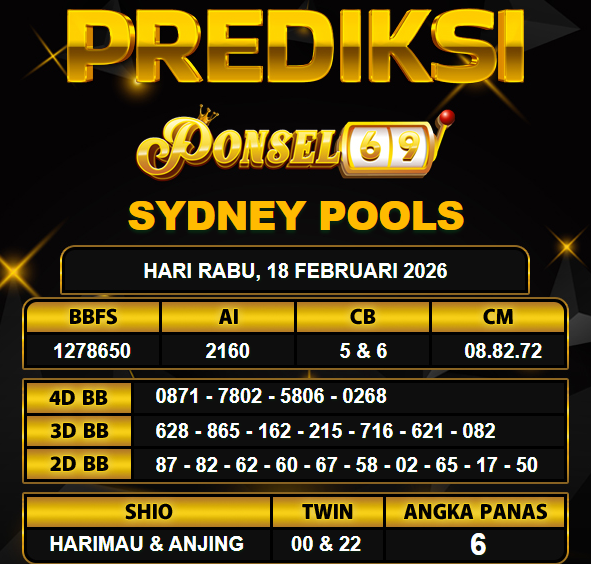 PREDIKSI TOGEL PONSEL69