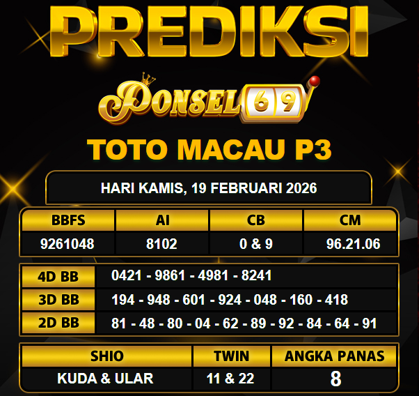 PREDIKSI TOGEL PONSEL69