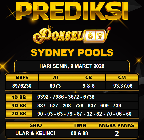 PREDIKSI TOGEL PONSEL69
